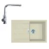 Franke Sets - Set T82, Tectonite Spoelbak S2D 611-78 En Kraan FN 0147.031, Beige/chroom 143.0675.730