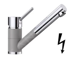 Blanco Antas S - Keukenkraan Met Uittrekbare Sproeikop, Aluminium/chroom 516765