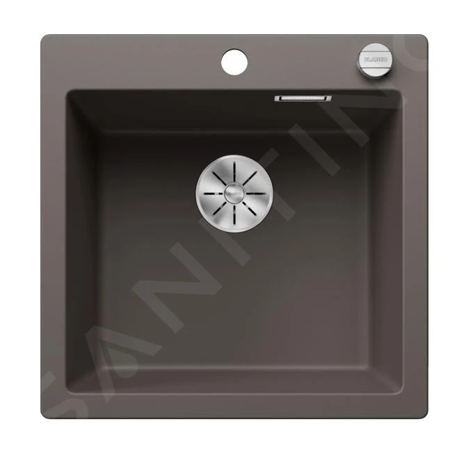 Blanco Pleon 5 - Silgranit Spoelbak, 515x510 Mm, Met Afvoerbediening, InFino, Grijs 527317