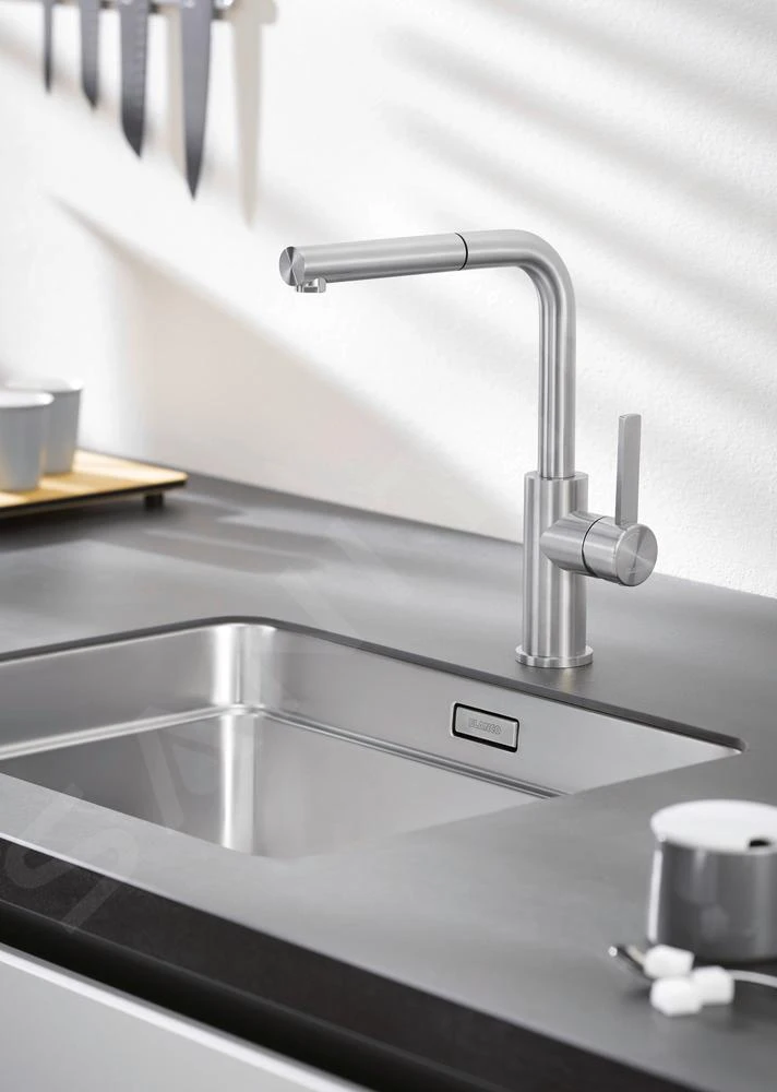 Blanco Etagon 500 - Spoelbak, 540x440 Mm, Met Verschillende Niveaus, Rvs 521841 - Afbeelding 5