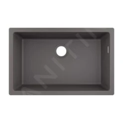 Hansgrohe Spoelbakken - Onderbouwspoelbak Graniet S510-U660, Steengrijs 43432290