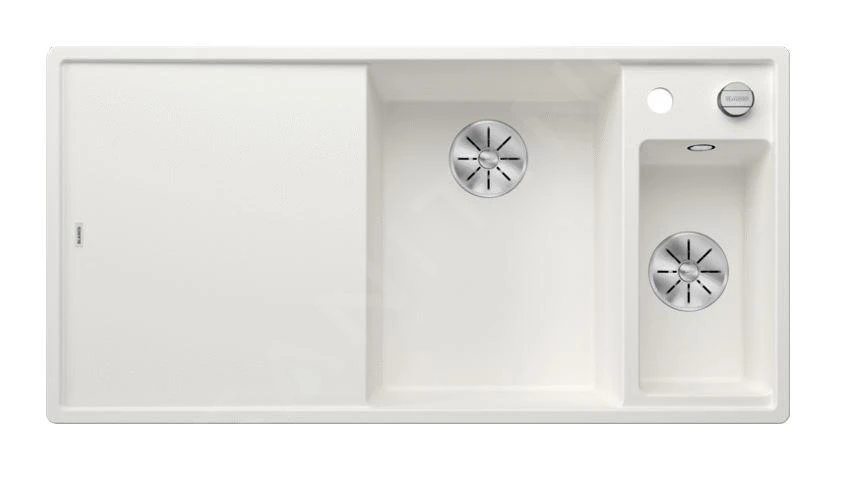 Blanco Axia III 6 - Silgranit Spoelbak, 1000x510 Mm, Met Afvoerbediening En Toebehoren, InFino, Wit 523466