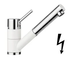 Blanco Antas S - Keukenkraan Met Uittrekbare Sproeikop, Wit/chroom 516766