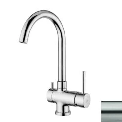 Paffoni Stick - Keukenkraan Met Stopkraan, Rvs SK184ST