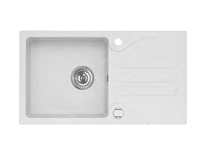 Alveus Galapagos - Granieten Spoelbak 770x430 Mm, Met Draaiknopbediening, Arctic 1100882
