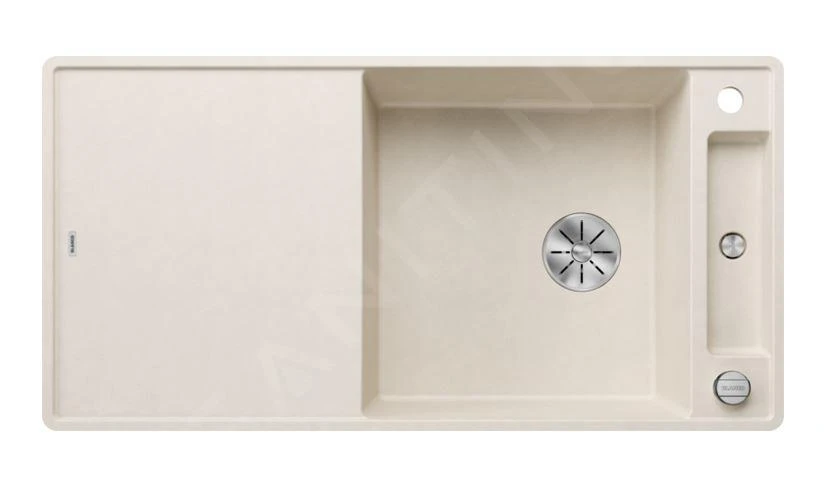 Blanco Axia III XL 6 - Silgranit Spoelbak, 990x500 Mm, Met Afvoerbediening En Toebehoren, InFino, Zacht Wit 527054