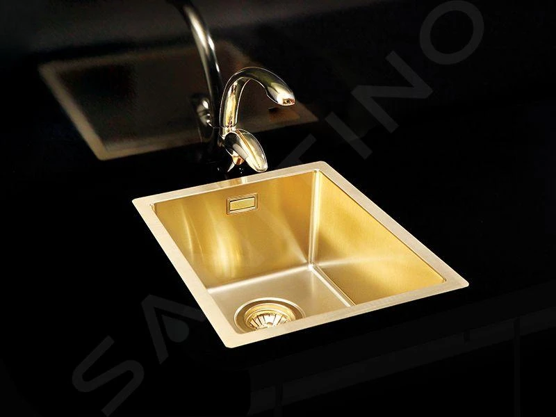 Alveus Quadrix Monarch - Spoelbak 390x450 Mm, Gold 1103316 - Afbeelding 4