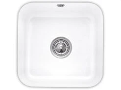 Villeroy & Boch Spoelbakken - Keramische Spoelbak 445x445 Mm Incl. Afvoergarnituur, CeramicPlus, Alpine Wit 670301R1