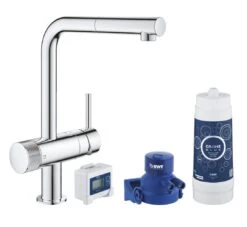 Grohe Blue Pure - Minta Keukenkraanset Met Filter En Uitrekkbare Handdouche, Chroom 30382000