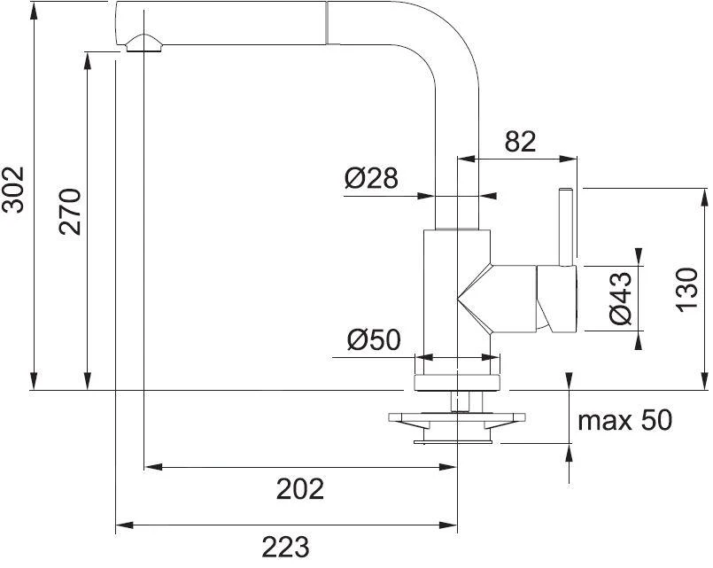 Franke Sets - Spoelbakset T32, Tectonite Spoelbak OID 611-78, Zwart + Keukenkraan FN 0147, Chroom 114.0366.065 - Afbeelding 4