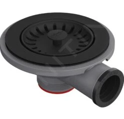 Franke Toebehoren - Zeefventiel Colourline, Mat Zwart 112.0657.022