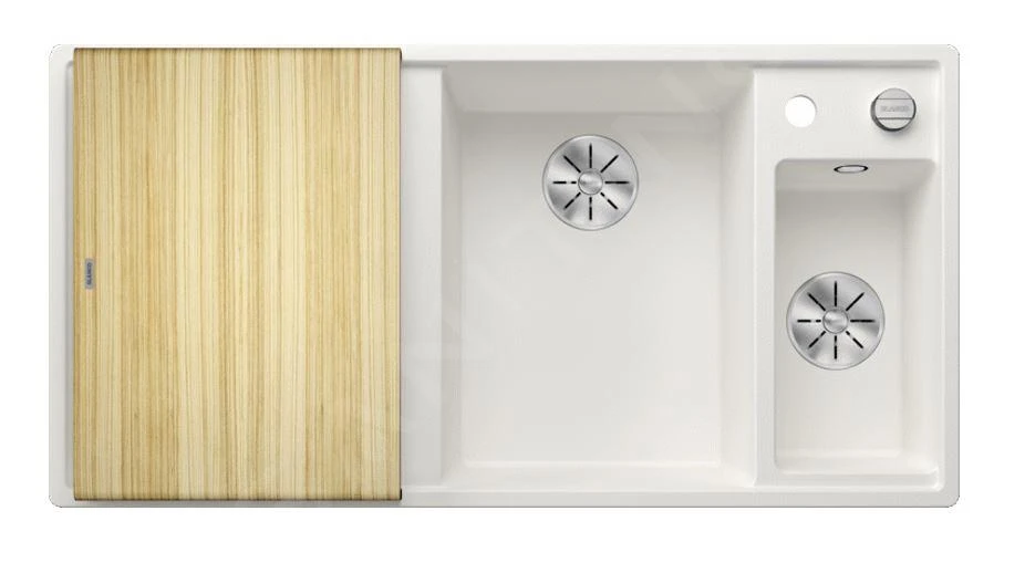 Blanco Axia III 6 - Silgranit Spoelbak, 1000x510 Mm, Met Afvoerbediening En Toebehoren, InFino, Wit 523466 - Afbeelding 3