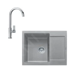 Franke Sets - Keukenset G165, Fragraniet Spoelbak MRG 611-62 En Keukenkraan FP 0408.031, Grijze Steen/chroom 114.0587.927
