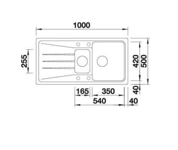 Blanco Sona 6 - Silgranit Spoelbak, 1000x500 Mm, Met Accessoires, Antraciet 519680 - Afbeelding 2