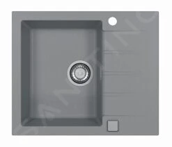 Alveus Cadit - Granieten Spoelbak 590x500 Mm, Met Draaiknopbediening, Concrete 1132020