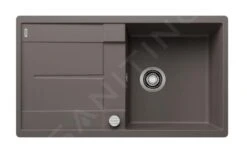 Blanco Metra 5 - Silgranit Spoelbak, 850x490 Mm, Met Afvoerbediening, Grijs 527294