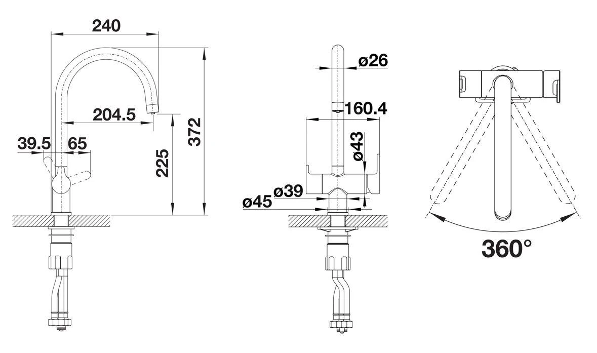 Blanco Trima - Keukenkraan Met Filterfunctie, Zacht Wit 526979 - Afbeelding 2