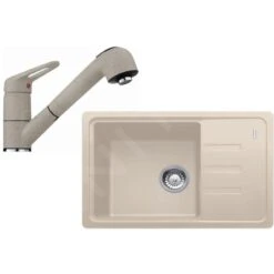 Franke Sets - Keukenset G118, Fragraniet Spoelbak BSG 611-62 + Kraan FC 9547.082, Sahara 114.0440.848