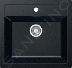 Franke Sirius - SID 610 Tectonite Spoelbak, 560x530 Mm, Zwart 114.0264.011