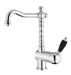 Sapho Kirké Black - Keukenkraan, Chroom KI14NC