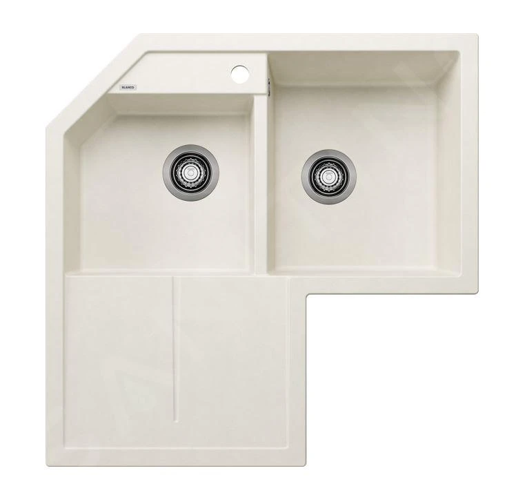 Blanco Metra 9 - Silgranit Spoelbak, 830x830 Mm, Zacht Wit 526801