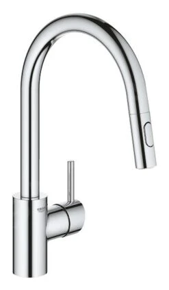 Grohe Concetto - Keukenkraan Met Uittrekbare Handdouche, Chroom 31483002