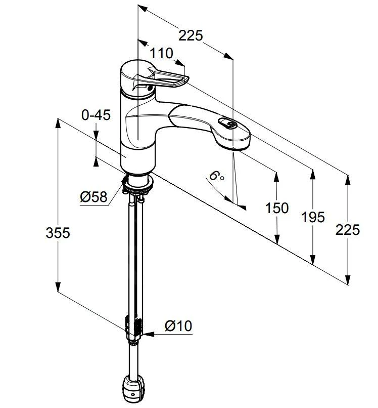 Kludi Mx - Keukenkraan Met Uittrekbare Sproeikop, Chroom 399410562 - Afbeelding 2