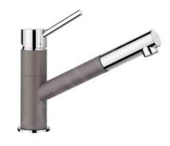 Blanco Kano S - Keukenkraan Met Uittrekbare Uitloop, Grijs/chroom 526952