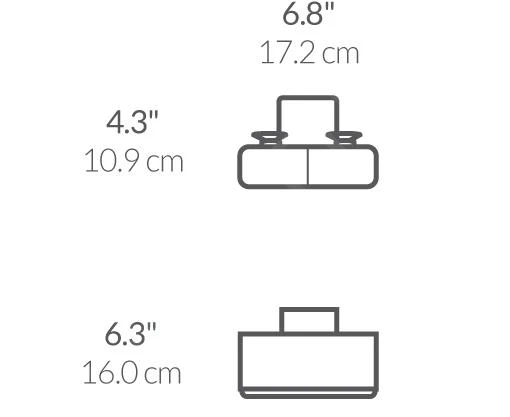 Simplehuman Keuken Accessoires - Gootsteenbakje, Gebrosteld Rvs KT1134 - Afbeelding 2