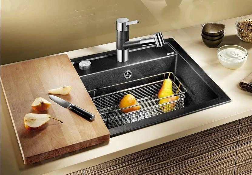 Blanco Dalago 5 - Silgranit Spoelbak, 515x510 Mm, Draaiknopbediening, Aluminium 518522 - Afbeelding 3