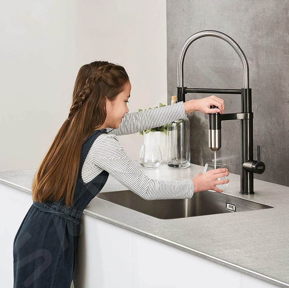 Franke Waterfilter Kranen - Vital Tap Filtratie, Mat Zwart/rvs 120.0621.311 - Afbeelding 3