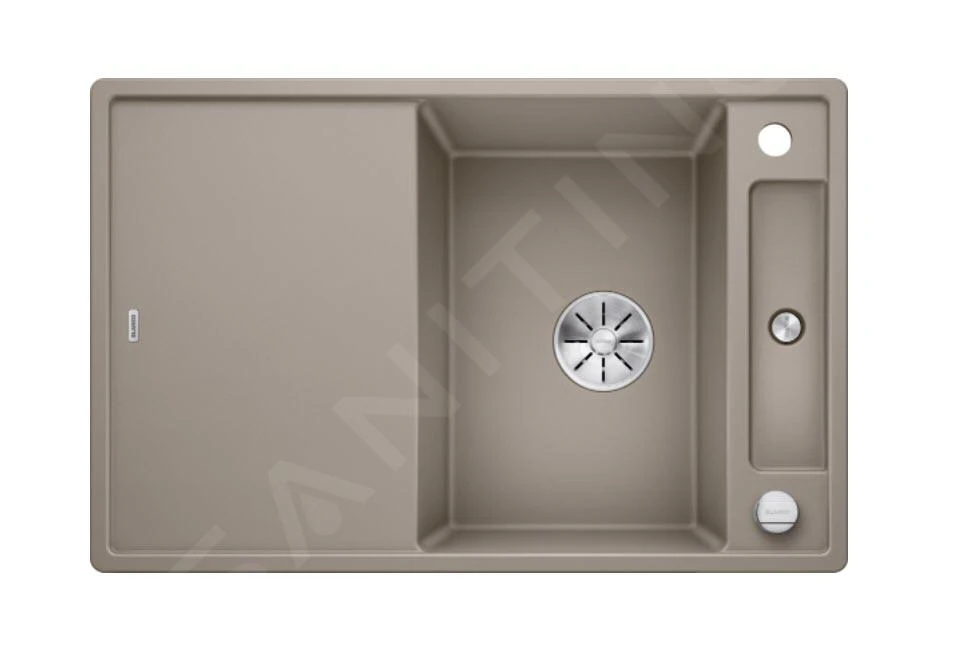 Blanco Axia III 45 - Silgranit Spoelbak, 780x510 Mm, Met Accessoires, InFino, Tartufo 523180