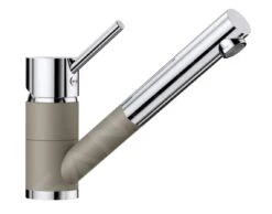 Blanco Antas S - Keukenraan Met Uittrekbare Sproeikop, Tartufo/chroom 517637