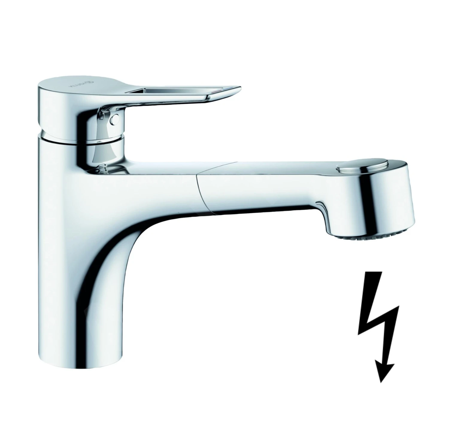 Kludi Mix - Keukenkraan Met Uittrekbare Sproeikop, Chroom 329420562