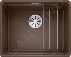 Blanco Etagon 500 - Silgranit Spoelbak, 527x427 Mm, Met Verschuifbare Rails, Koffie 526348