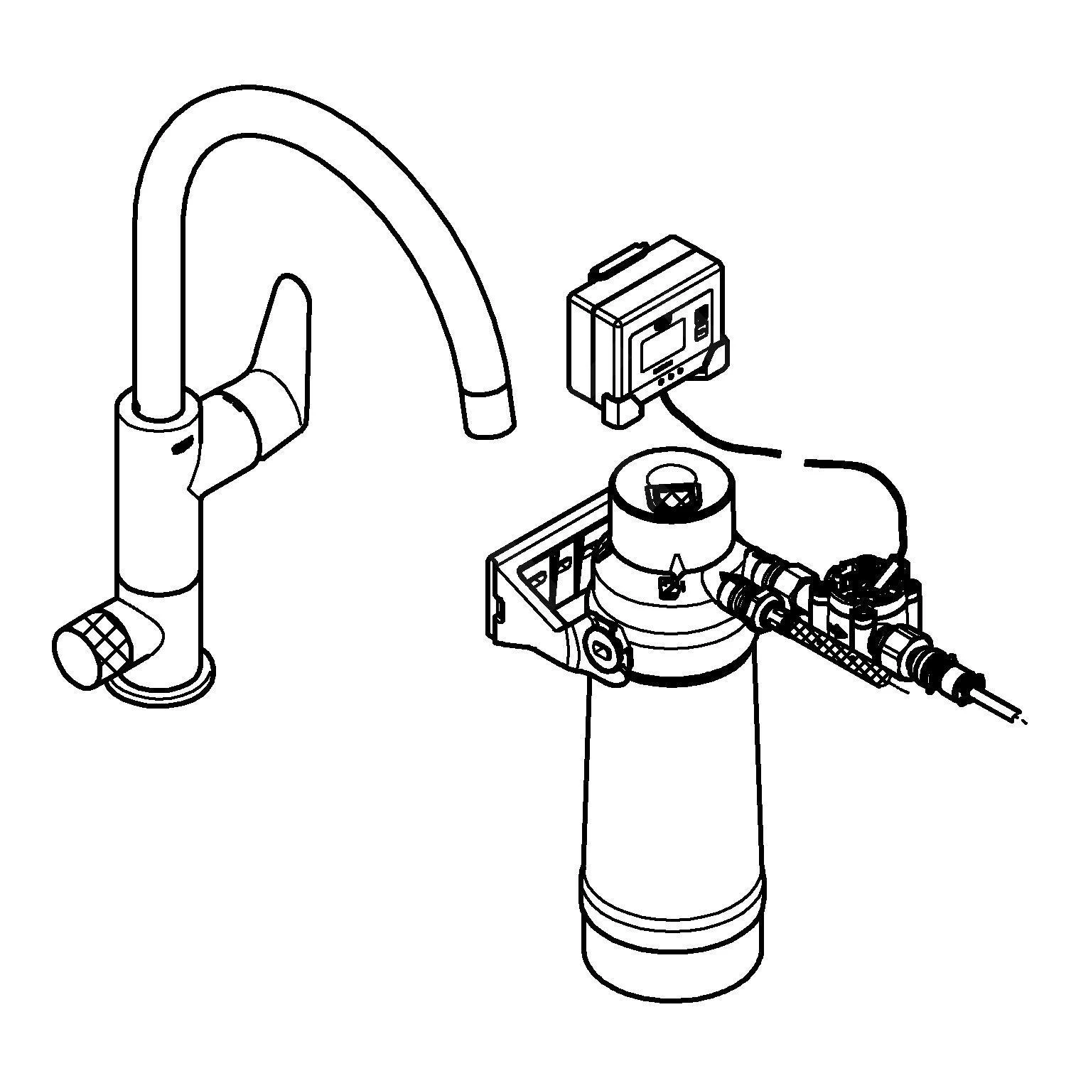 Grohe Blue Pure - BauCurve Keukenkraan Met UltraSafe Filtratie, Chroom 30386000 - Afbeelding 3