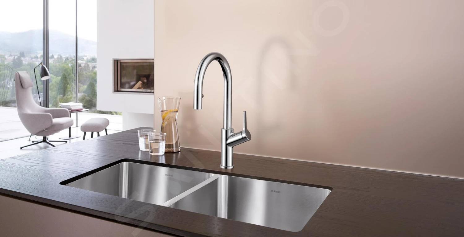 Blanco Carena S - Keukenraan Met Uittrekbare Sproeikop, Chroom 521356 - Afbeelding 7