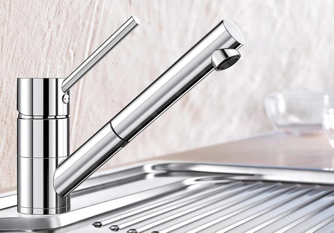 Blanco Antas S - Keukenkraan Met Uittrekbare Sproeikop, Chroom 516764 - Afbeelding 3