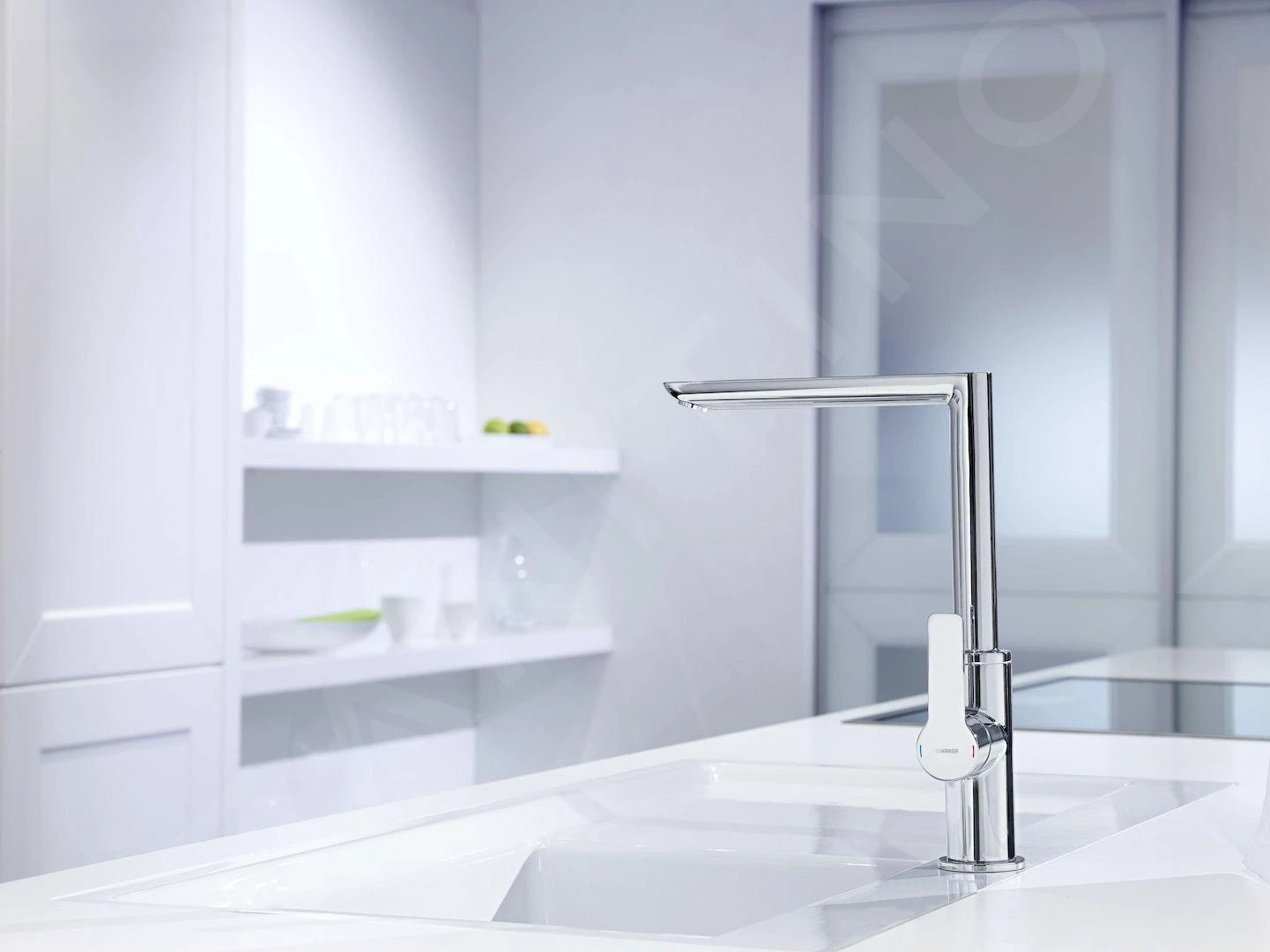 Hansa Ligna - Keukenkraan, Chroom 55282203 - Afbeelding 3