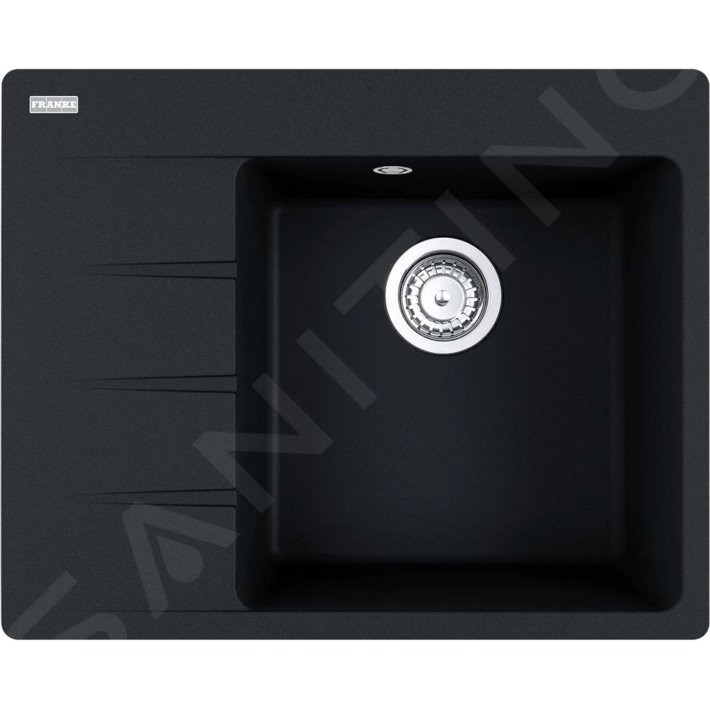 Franke Sets - Set G223, Fragraniet Spoelbak CNG 611-62 TL/7 En Keukenkraan FC 3055.071, Onyx/chroom 114.0650.776 - Afbeelding 4