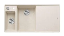 Blanco Axia III 6 - Silgranit Spoelbak, 990x500 Mm, Met Afvoerbediening En Toebehoren, InFino, Zacht Wit 527048