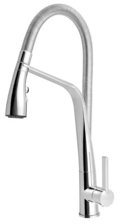 Sapho Arla - Keukenkraan Met Uittrekbare Handdouche, Chroom AR430