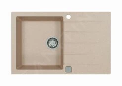 Alveus Cadit - Granieten Spoelbak 790x500 Mm, Met Draaiknopbediening, Terra 1132023