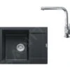 Franke Sets - Set G8, Fragraniet Spoelbak MRG 611-62 En Keukenkraan FN 0147.031, Mat Zwart/chroom 114.0650.569