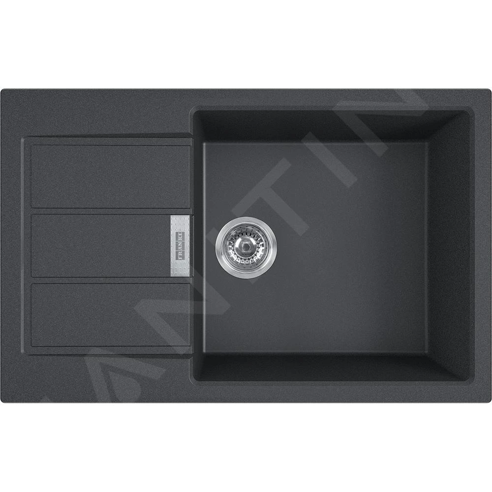 Franke Sets - Set T89, Tectonite Spoelbak S2D 611-78 XL En Keukenkraan FN 0642.031 ECO, Zwart/chroom 143.0618.747 - Afbeelding 3