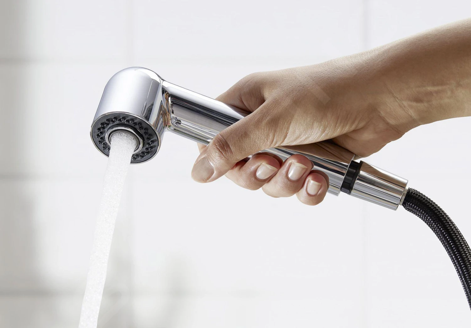 Blanco Wega S - Keukenkraan Met Uittrekbare Sproeikop, Antraciet/chroom 526420 - Afbeelding 4