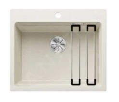 Blanco Etagon 6 - Silgranit Spoelbak, 600x510 Mm, Met Toebehoren, InFino, Zacht Wit 527076