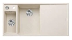 Blanco Axia III 6 - Silgranit Spoelbak, 1000x510 Mm, Met Afvoerbediening En Toebehoren, InFino, Zacht Wit 527043