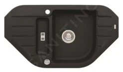 Alveus Niagara - Granieten Spoelbak 900x500 Mm, Met Draaiknopbediening, Carbon 1090940