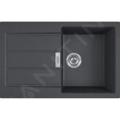 Franke Sirius 2.0 - Tectonite Spoelbak S2D 611-78, 780x500 Mm, Zwart 143.0613.582